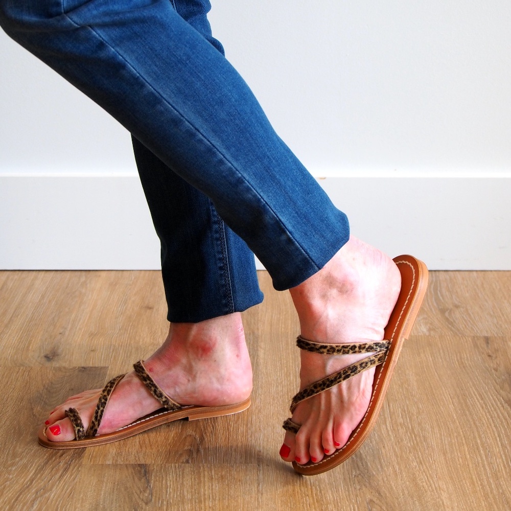 Actium Sandal, Horsey Leopard